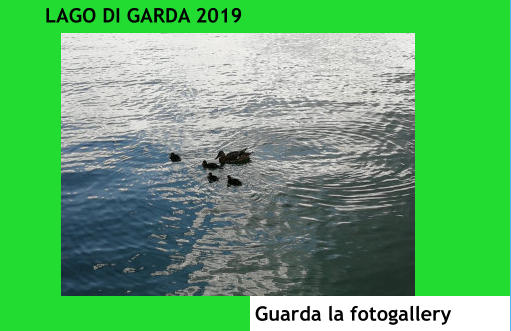 LAGO DI GARDA 2019 Guarda la fotogallery